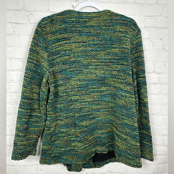 Alfred Dunner green‎ Knit Button Front VTG Cardigan Sweater sz 16W Made in USA - Picture 4 of 5
